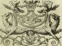 An illustration from Historia genealogica da casa real portugueza : desde a sua origem até o presente, com as familias illustres, que precedem dos reys, e dos serenissimos duques de Bragança ... (1735)
