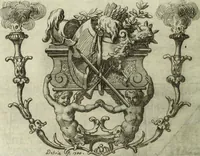 An illustration from Historia genealogica da casa real portugueza : desde a sua origem até o presente, com as familias illustres, que precedem dos reys, e dos serenissimos duques de Bragança ... (1735)