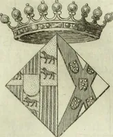 An illustration from Historia genealogica da casa real portugueza : desde a sua origem até o presente, com as familias illustres, que precedem dos reys, e dos serenissimos duques de Bragança ... (1735)