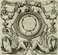 An illustration from Historia genealogica da casa real portugueza : desde a sua origem até o presente, com as familias illustres, que precedem dos reys, e dos serenissimos duques de Bragança ... (1735)