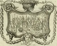 An illustration from Historia genealogica da casa real portugueza : desde a sua origem até o presente, com as familias illustres, que precedem dos reys, e dos serenissimos duques de Bragança ... (1735)