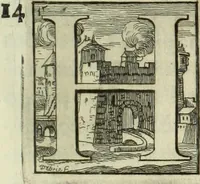 An illustration from Historia genealogica da casa real portugueza : desde a sua origem até o presente, com as familias illustres, que precedem dos reys, e dos serenissimos duques de Bragança ... (1735)