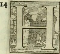 An illustration from Historia genealogica da casa real portugueza : desde a sua origem até o presente, com as familias illustres, que precedem dos reys, e dos serenissimos duques de Bragança ... (1735)