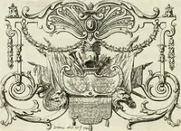An illustration from Historia genealogica da casa real portugueza : desde a sua origem até o presente, com as familias illustres, que precedem dos reys, e dos serenissimos duques de Bragança ... (1735)