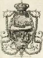 An illustration from Historia genealogica da casa real portugueza : desde a sua origem até o presente, com as familias illustres, que precedem dos reys, e dos serenissimos duques de Bragança (1735)