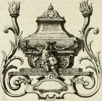 An illustration from Historia genealogica da casa real portugueza : desde a sua origem até o presente, com as familias illustres, que precedem dos reys, e dos serenissimos duques de Bragança (1735)