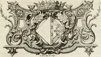 An illustration from Historia genealogica da casa real portugueza : desde a sua origem até o presente, com as familias illustres, que precedem dos reys, e dos serenissimos duques de Bragança (1735)