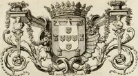 An illustration from Historia genealogica da casa real portugueza : desde a sua origem até o presente, com as familias illustres, que precedem dos reys, e dos serenissimos duques de Bragança (1735)