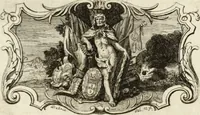 An illustration from Historia genealogica da casa real portugueza : desde a sua origem até o presente, com as familias illustres, que precedem dos reys, e dos serenissimos duques de Bragança (1735)