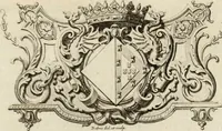 An illustration from Historia genealogica da casa real portugueza : desde a sua origem até o presente, com as familias illustres, que precedem dos reys, e dos serenissimos duques de Bragança (1735)