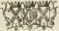 An illustration from Historia genealogica da casa real portugueza : desde a sua origem até o presente, com as familias illustres, que precedem dos reys, e dos serenissimos duques de Bragança (1735)