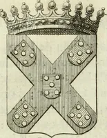 An illustration from Historia genealogica da casa real portugueza : desde a sua origem até o presente, com as familias illustres, que precedem dos reys, e dos serenissimos duques de Bragança (1735)
