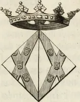 An illustration from Historia genealogica da casa real portugueza : desde a sua origem até o presente, com as familias illustres, que precedem dos reys, e dos serenissimos duques de Bragança (1735)