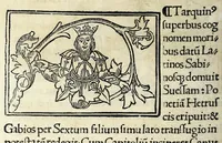 An illustration from Historia illvst. Romanorvm a Iano vsq. ad captam a Gotthis vrbem (1510)