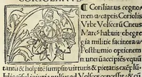 Picture 11 of 58 from Historia illvst. Romanorvm a Iano vsq. ad captam a Gotthis vrbem (1510), leaf 32