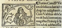 Picture 14 of 58 from Historia illvst. Romanorvm a Iano vsq. ad captam a Gotthis vrbem (1510), leaf 34