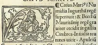 An illustration from Historia illvst. Romanorvm a Iano vsq. ad captam a Gotthis vrbem (1510)