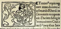 An illustration from Historia illvst. Romanorvm a Iano vsq. ad captam a Gotthis vrbem (1510)