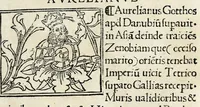 An illustration from Historia illvst. Romanorvm a Iano vsq. ad captam a Gotthis vrbem (1510)
