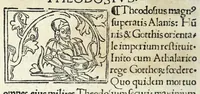 An illustration from Historia illvst. Romanorvm a Iano vsq. ad captam a Gotthis vrbem (1510)