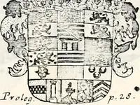 Picture 6 of 107 from Historia insignium illustrium sev Operis heraldici pars specialis : continens delineationem insignium plerorumque regum, ducum principum, comitum & baronum in cultiori Europa, cum explicatione singularum tesserarum, & multis ad familiarum decora titulos atque jura spectantibus, nec non tabulis aeneis scuta galeasq : in opere explicata obtutui exponentibus & indicibus necessariis (1680), leaf 28