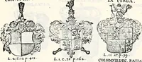Picture 18 of 107 from Historia insignium illustrium sev Operis heraldici pars specialis : continens delineationem insignium plerorumque regum, ducum principum, comitum & baronum in cultiori Europa, cum explicatione singularum tesserarum, & multis ad familiarum decora titulos atque jura spectantibus, nec non tabulis aeneis scuta galeasq : in opere explicata obtutui exponentibus & indicibus necessariis (1680), leaf 36