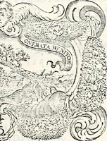 An illustration from Historia insignium illustrium sev Operis heraldici pars specialis : continens delineationem insignium plerorumque regum, ducum principum, comitum & baronum in cultiori Europa, cum explicatione singularum tesserarum, & multis ad familiarum decora titulos atque jura spectantibus, nec non tabulis aeneis scuta galeasq : in opere explicata obtutui exponentibus & indicibus necessariis (1680)