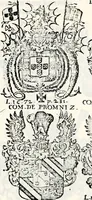 An illustration from Historia insignium illustrium sev Operis heraldici pars specialis : continens delineationem insignium plerorumque regum, ducum principum, comitum & baronum in cultiori Europa, cum explicatione singularum tesserarum, & multis ad familiarum decora titulos atque jura spectantibus, nec non tabulis aeneis scuta galeasq : in opere explicata obtutui exponentibus & indicibus necessariis (1680)