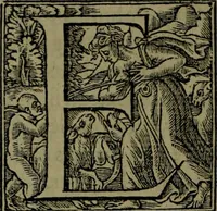 An illustration from [Historiale description de l'Afrique, tierce partie du monde :bcontenant ses royaumes, regions, viles, cités, chateaux et forteresses : iles, flleuves, animaux, tant aquatiques, que terrestres : coutumes, loix, religion et façon de faire des habitas : auec pourtraits de leurs habis : emsemble autres choses memorables et singulières nouueautés (1556)