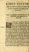 An illustration from Historia natural y moral de las Indias. : En que se tratan las cosas notables del cielo, y elementos, metales ... y guerras de los Indios. (1591)