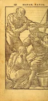 An illustration from Historia nauigationis in Brasiliam, quae et America dicitur. : Qua describitur autoris nauigatio, quaéque in mari vidit memoriae prodenda: Villagagnonis in America gesta: Brasiliensium victus & mores, à nostris admodum alieni, cum eorum linguae dialogo: animalia etiam, arbores, atque herbae, reliquáque singularia & nobis penitùs incognita. (1586)