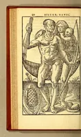 An illustration from Historia navigationis in Brasiliam quae et America dicitur. : Qua describitur authoris nauigatio, quaeque in mari vidit memoriae prodenda: Villagagnonis in America gesta: Brasiliensium victus & mores, à nostris admodum alieni, cum eorum linguae dialogo: animalia etiam, arbores, atque herbae reliquáque singularia & nobis penitus incognita. (1594)