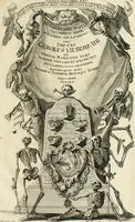 An illustration from Historica notitia rerum Boicarum : symbolis ac figuris aeneis illustrata : in funere Caroli VII. Romanorum Imperatoris semp. aug. virtutum triumpho, solemnium quondam occasione exequiarum, accommodata : cui accedit in fine oratio funebris in laudem optimi ejusdem Caesaris, anno 1745 habita (1746)