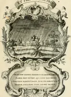 An illustration from Historica notitia rerum Boicarum : symbolis ac figuris aeneis illustrata : in funere Caroli VII. Romanorum Imperatoris semp. aug. virtutum triumpho, solemnium quondam occasione exequiarum, accommodata : cui accedit in fine oratio funebris in laudem optimi ejusdem Caesaris, anno 1745 habita (1746)