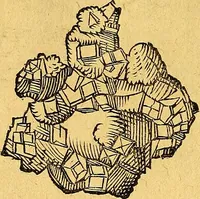 An illustration from Historia novi et admirabilis fontis balneique Bollensis in Ducatu Vvirtembergico ad acidulas Goepingenses ... (1598)