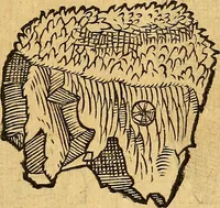An illustration from Historia novi et admirabilis fontis balneique Bollensis in Ducatu Wirtembergico ad acidulas Goepingenses : mandato illustris. principis ac D.D. Frid. Ducis Vvirtemberg. et Teccensis. Comitis Montisbelig. &c. ac Equ. Ord. Reg. Gall. ad subditorum omniumqu[e] vicinorum & exterorum emolumentum ob vires insignes adornati, (1598)