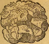 An illustration from Historia novi et admirabilis fontis balneique Bollensis in Ducatu Wirtembergico ad acidulas Goepingenses : mandato illustris. principis ac D.D. Frid. Ducis Vvirtemberg. et Teccensis. Comitis Montisbelig. &c. ac Equ. Ord. Reg. Gall. ad subditorum omniumqu[e] vicinorum & exterorum emolumentum ob vires insignes adornati, (1598)