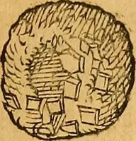 An illustration from Historia novi et admirabilis fontis balneique Bollensis in Ducatu Wirtembergico ad acidulas Goepingenses : mandato illustris. principis ac D.D. Frid. Ducis Vvirtemberg. et Teccensis. Comitis Montisbelig. &c. ac Equ. Ord. Reg. Gall. ad subditorum omniumqu[e] vicinorum & exterorum emolumentum ob vires insignes adornati, (1598)