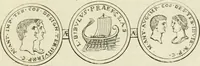 An illustration from Historia Ptolemaeorum Aegypti regum : ad fidem numismatum accommodata (1701)