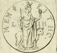 An illustration from Historia Ptolemaeorum Aegypti regum : ad fidem numismatum accommodata (1701)