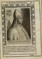 An illustration from Historiarum sanctissimae, et gloriosiss. Virginis Deiparae Populo Almae Vrbis compendium (1599)