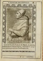 An illustration from Historiarum sanctissimae, et gloriosiss. Virginis Deiparae Populo Almae Vrbis compendium (1599)