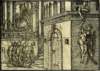 Picture 90 of 134 from Historiarvm memorabilivm ex Exodo, sequentibusq́ [] libris descriptio (1558), leaf 102