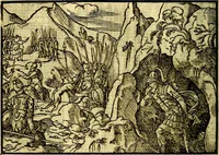 Picture 91 of 134 from Historiarvm memorabilivm ex Exodo, sequentibusq́ [] libris descriptio (1558), leaf 103