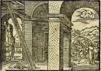 Picture 93 of 134 from Historiarvm memorabilivm ex Exodo, sequentibusq́ [] libris descriptio (1558), leaf 106