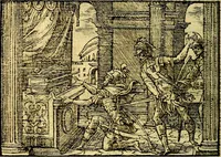 Picture 96 of 134 from Historiarvm memorabilivm ex Exodo, sequentibusq́ [] libris descriptio (1558), leaf 109