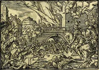 Picture 99 of 134 from Historiarvm memorabilivm ex Exodo, sequentibusq́ [] libris descriptio (1558), leaf 112