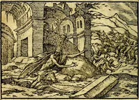 Picture 106 of 134 from Historiarvm memorabilivm ex Exodo, sequentibusq́ [] libris descriptio (1558), leaf 119