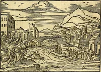 Picture 4 of 134 from Historiarvm memorabilivm ex Exodo, sequentibusq́ [] libris descriptio (1558), leaf 12