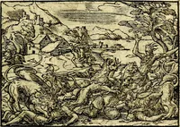 Picture 107 of 134 from Historiarvm memorabilivm ex Exodo, sequentibusq́ [] libris descriptio (1558), leaf 120